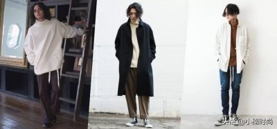 利用高领毛衣搭出3种冬季时髦造型,打造多变的日系型男Look