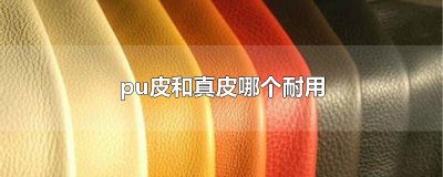 ​pu皮和真皮哪个耐用