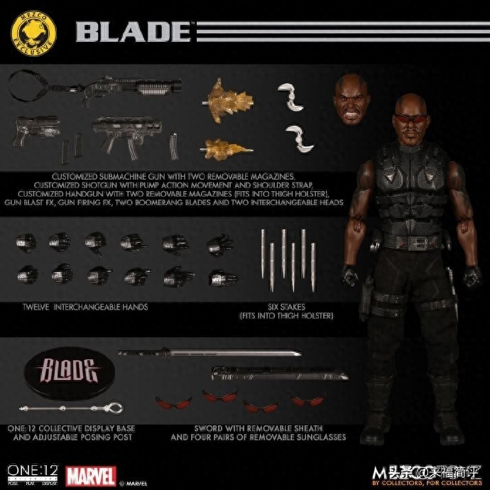 Mezco 发布,漫威One:12系列– MDX Blade 刀锋战士